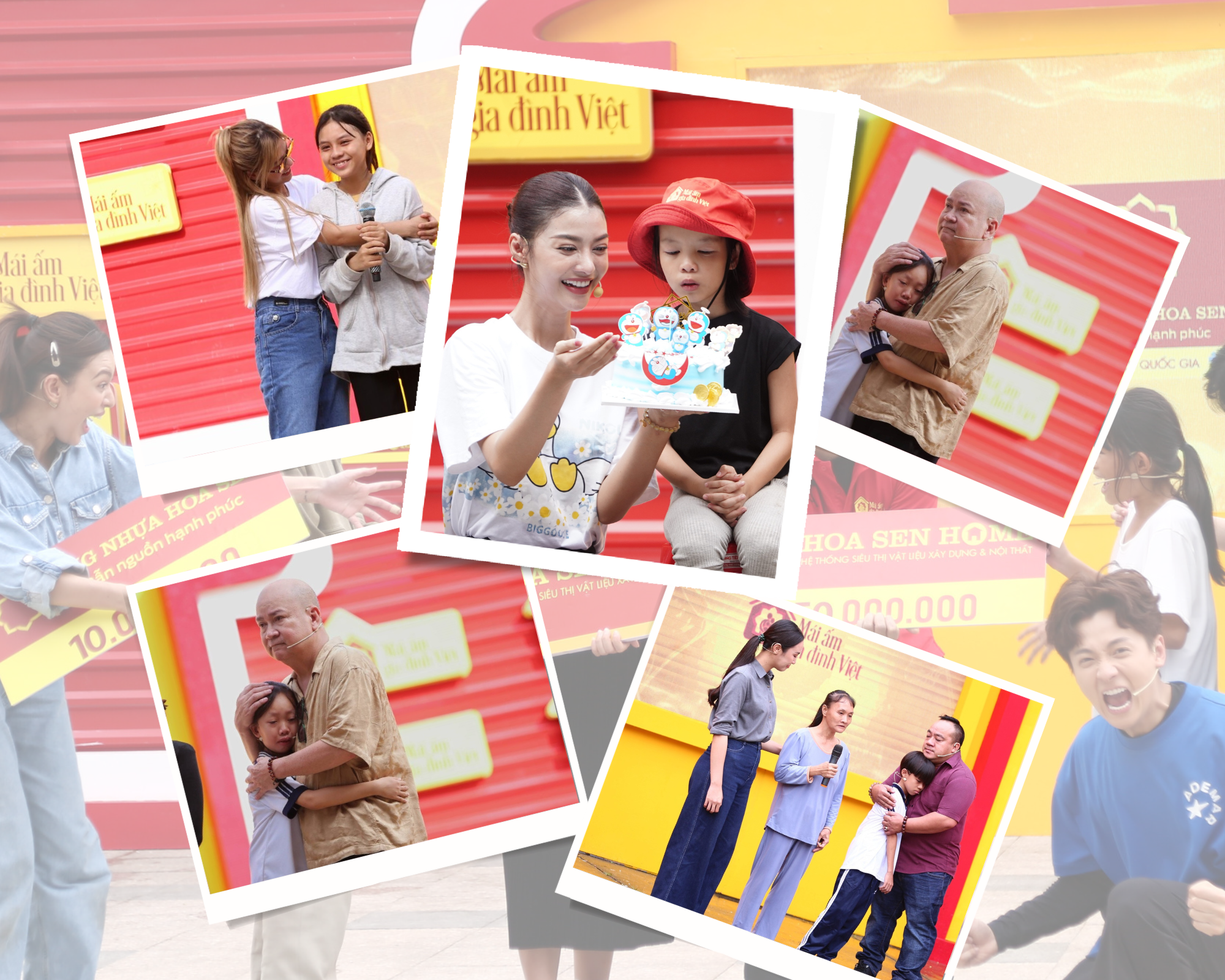 Ở Mái ấm gia đình Việt, mỗi khoảnh khắc là một chất liệu cảm xúc chạm đến trái tim người xem.