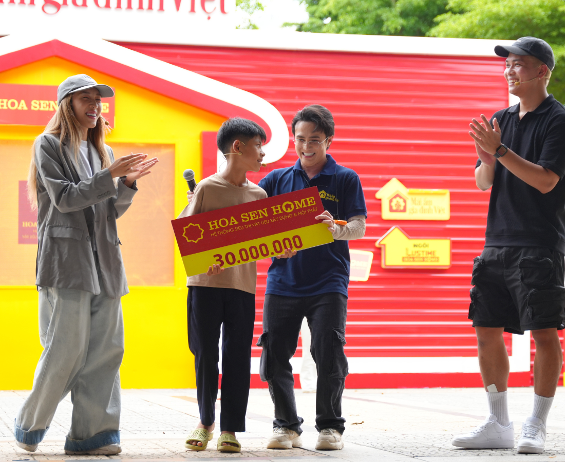 Gia đình em Thi Văn Nam về nhất.