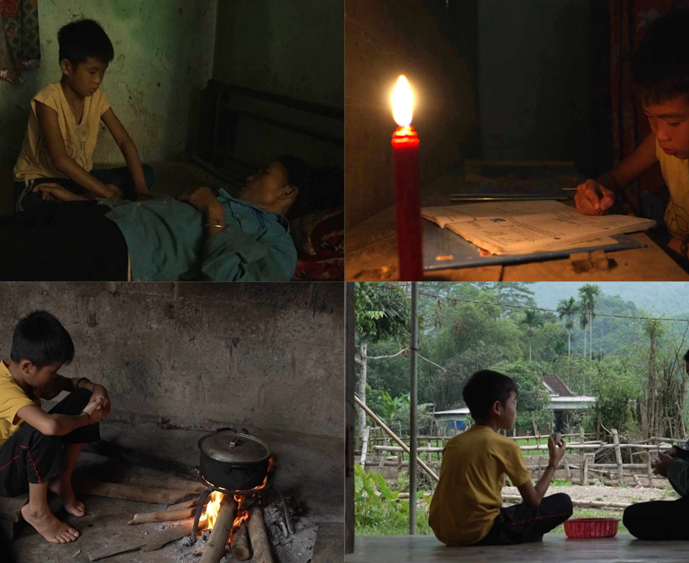 Không mẹ, cha bệnh nặng sống xa, Nhật Đình chỉ còn bà nội là chỗ dựa duy nhất trong căn nhà nhỏ.