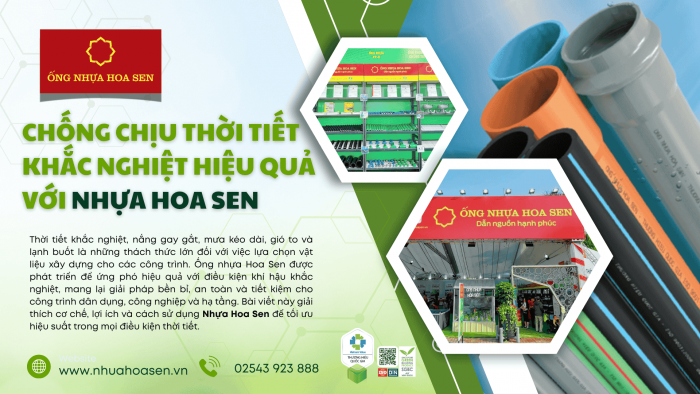 Chống chịu thời tiết khắc nghiệt hiệu quả với Nhựa Hoa Sen