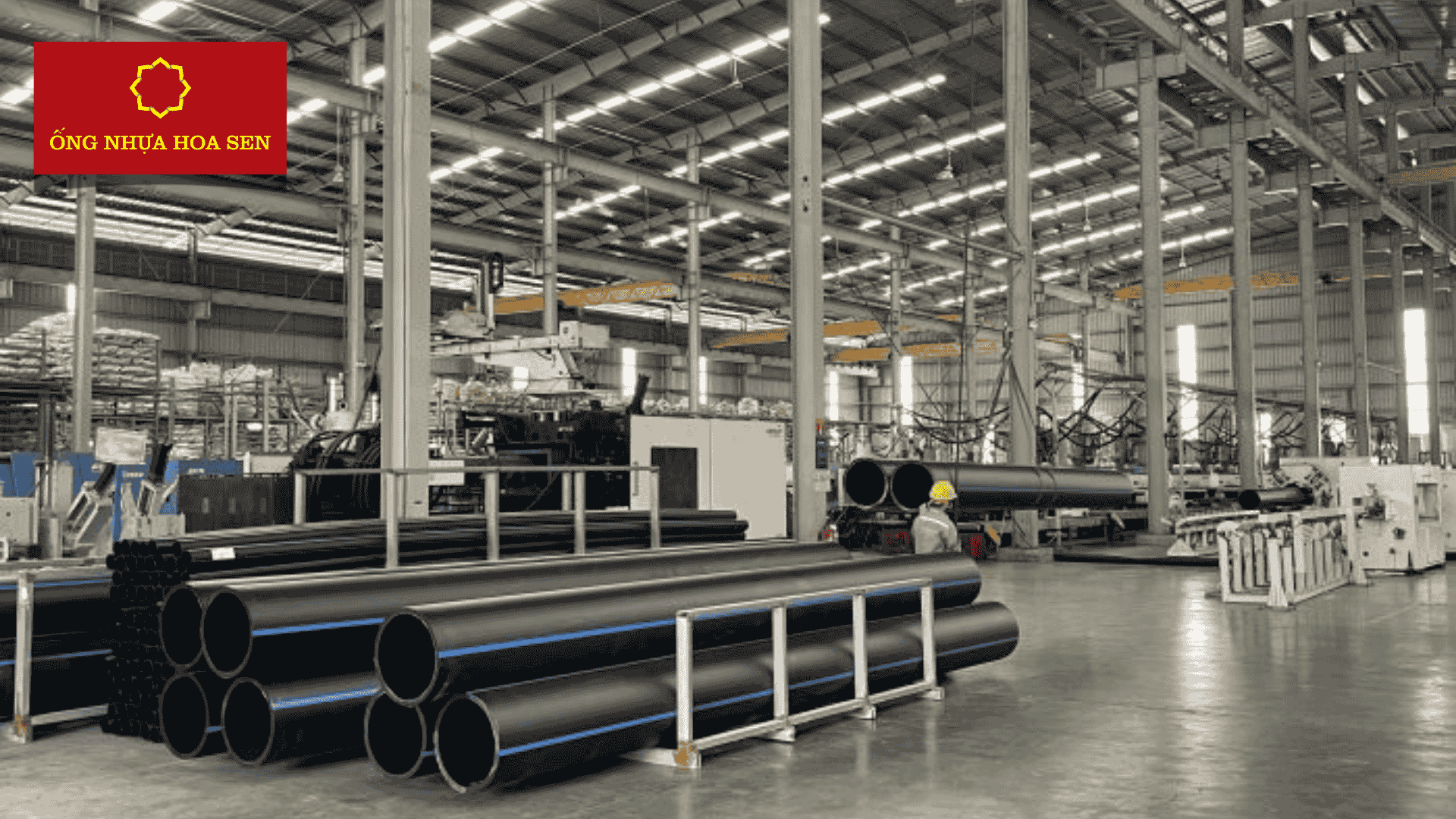 Ống HDPE Hoa Sen lắp đặt ngoài trời mùa đông miền Bắc