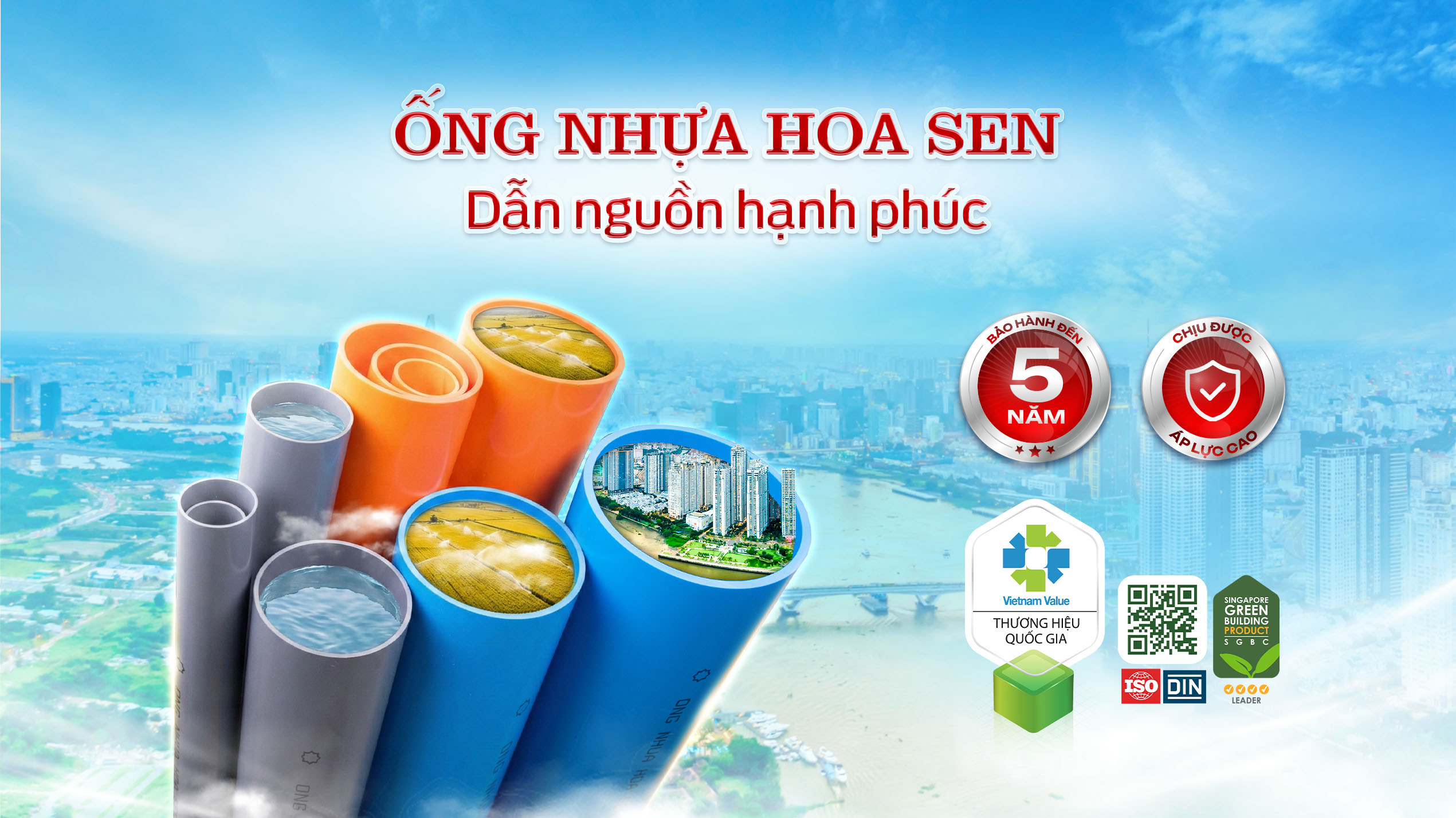 Ống nhựa hoa sen