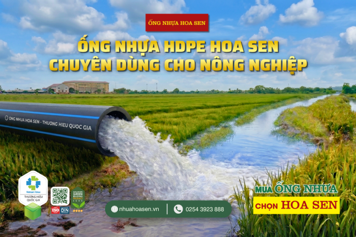 Ống Nhựa HDPE Hoa Sen Chuyên Dùng Cho Nông Nghiệp mang lại vụ mùa năng suất