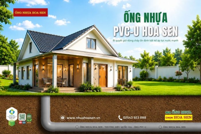ỐNG NHỰA PVC-U - GIẢI PHÁP GIỮ ÁP LỰC MẠNH VÀ DÒNG CHẢY ỔN ĐỊNH CHO MỌI CÔNG TRÌNH