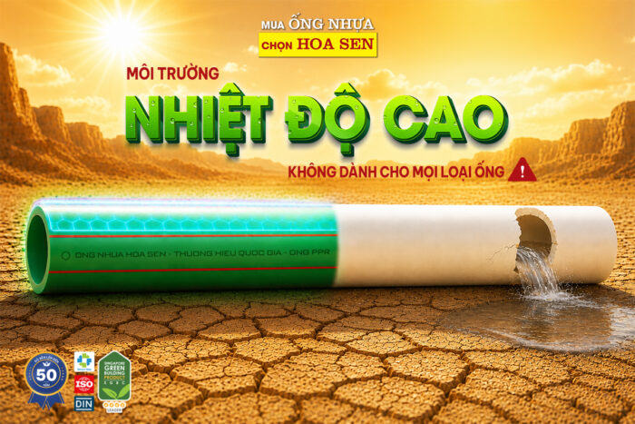 Chọn ống không đáp ứng nhiệt độ yêu cầu dẫn đến nứt vỡ