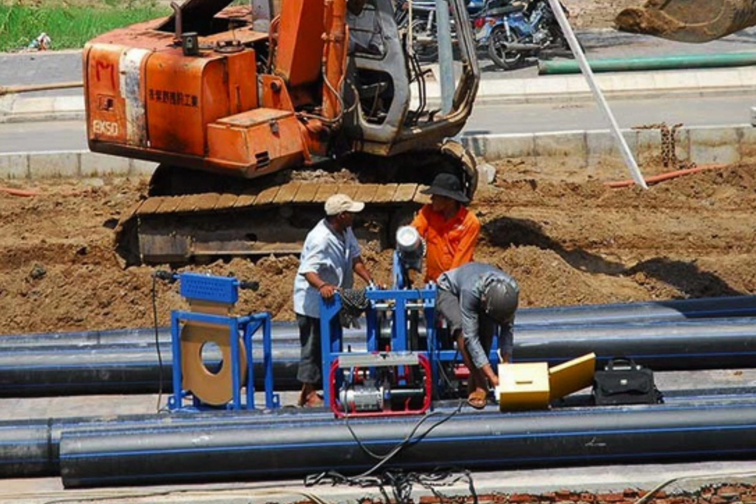 Ống HDPE lắp đặt ngoài trời