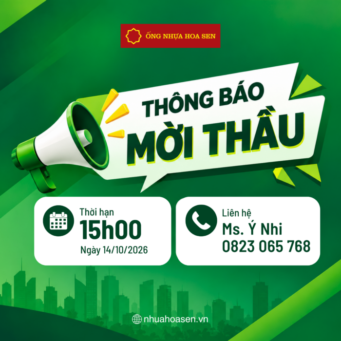 mời thầu nhựa hoa sen